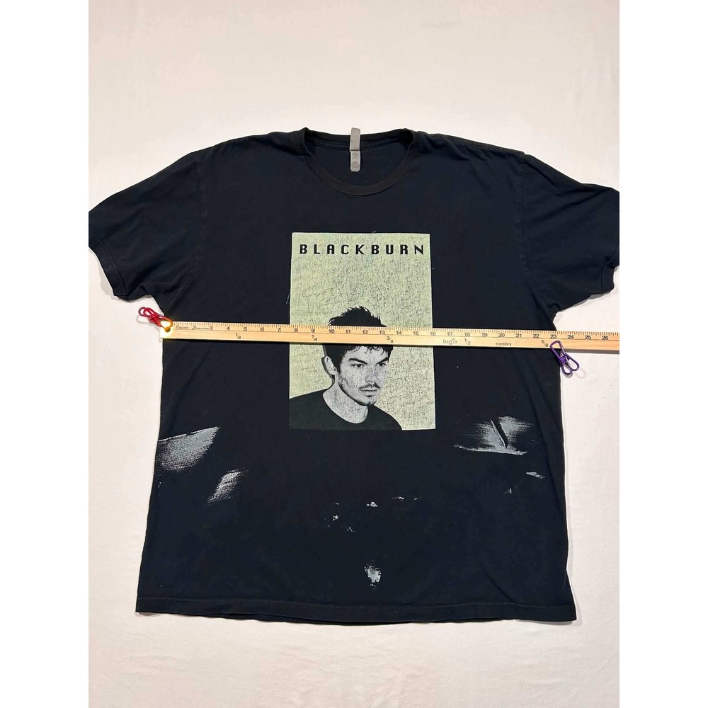 Next Level Blackburn Movie Graphic T-Shirt Mens XL Black Short Sleeve Cotton - Picture 6 of 7